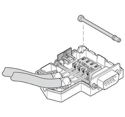 Профессиональный SUBCON-PLUS-PROFIB 2744348 Phoenix Contact D-SUB Bus Connector для промышленного оборудования