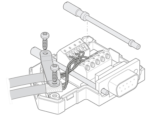 Бесшовные соединения с Phoenix Contact 2799490 SUBCON-PLUS F2 D-SUB Bus Connector