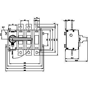 PLC 3KD4832-0QE10-0 Основные устройства отключающий переключатель для SENTRON 3KD до 1600 A