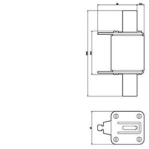 Siemens 3NA3360 LV HRC Fuse Link GL/GG с передним индикатором Размер 3 опт.