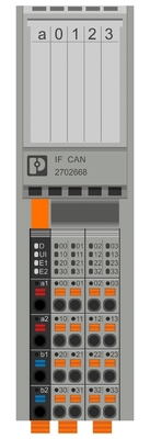 Уровень защиты IP20 Модуль связи контактного контакта Phoenix AXL F IF CAN 1H для промышленного оборудования