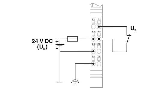 2861331 IB IL 24 PWR IN-PAC Phoenix контактный энергомодуль с уровнем защиты IP20