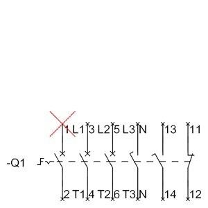 PLC 3LD2054-2EP51 Основные устройства отключения переключателя для распределения промышленной энергии