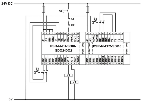 Модуль расширения PSR-M-EF2-SDI16-PI Оптимизировать реле напряжения с теорией оптимизации