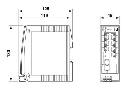 FL SWITCH 2207-FX Промышленный коммутатор Ethernet с расширенными функциями от Phoenix Contact