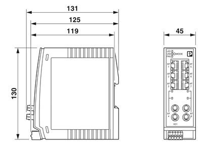 2702333 Phoenix Contact Промышленный Ethernet Switch FL SWITCH 2206-2FX SM ST