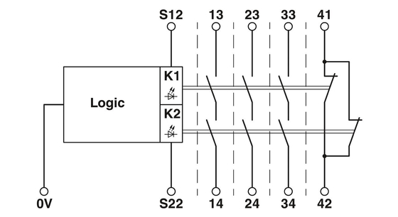 PSR-SCP-24DC/URML4/3X1/1X2/B Модуль расширения контакта Phoenix с теорией ретрансляции напряжения