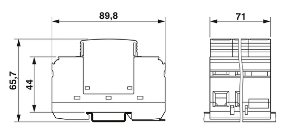 230V AC 4-польный защитник от перенапряжения для VAL-MS 230IT/3 1-FM Industrial от Phoenix Contact