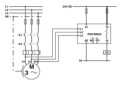 Защитное реле безопасности PSR-MM25-1NO-2DO-24DC-SP для защиты от контактного напряжения Phoenix