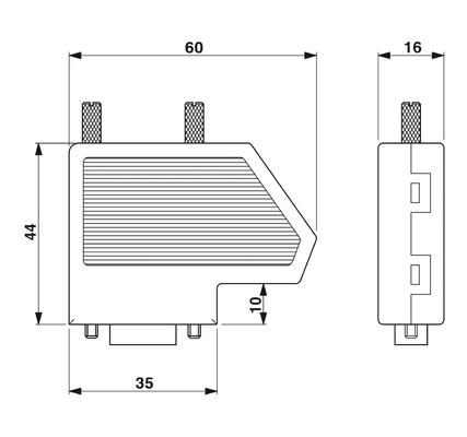 2744694 SUBCON-PLUS-CAN Phoenix Contact D-SUB Bus Connector с высокой совместимостью