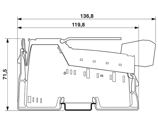 IP20 Уровень защиты 2878036 IB IL AO 4/8/U/BP-PAC Phoenix Контактный цифровой модуль