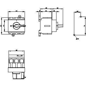 PLC 3LD2530-0TK13 Основные устройства отключения переключателя для безопасного электротехнического обслуживания