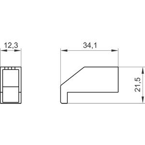 ПЛК 3LD9201-2A Крышка терминала Прочная однопольная защита для терминалов 3LD20
