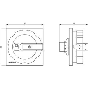 PLC 3LD9284-3D вращающийся приводной механизм в красно-желтом цвете для плавного и точного позиционирования