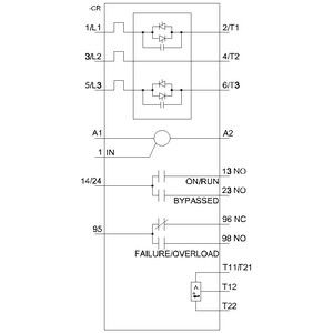Siemens 55kw 3RW4047-1TB04 3RW40 мягкий стартер с обходом и защитой двигателя