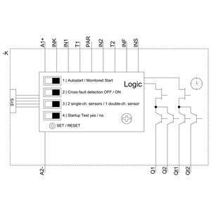 Siemens 3SK1122-2CB41 Время задержки ретрансляции безопасности Advanced Spring Loaded Terminal 4 Enable