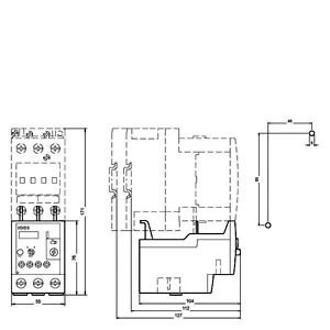 Siemens 3RU5136-4BB0 Реле перегрузки 40...50 A Размер S2 Класс 10 для защиты двигателя