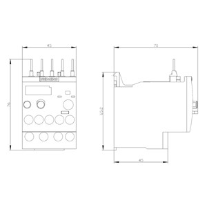 Запечатанный Siemens 3RU6116-0EB0 Реле перегрузки 11 16 A Размер S00 Класс 10 для защиты двигателя