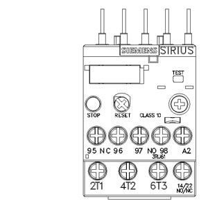 Запечатанный Siemens 3RU6116-0EB0 Реле перегрузки 11 16 A Размер S00 Класс 10 для защиты двигателя