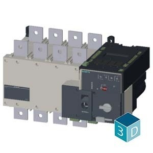 Siemens 3KC8446-0EA22-0GA3 3KC ATSE 4-польное оборудование для переключения передач RTSE/ATSE 630A