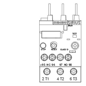 Защитный Siemens 3RU6126-4CB0 Перегрузочный реле 34...40 A Размер S0 Класс 10 для контактной нагрузки