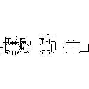 Siemens 3KC8452-0GA22-0GA3 3KC ATSE 4-польное оборудование для переключения передачи RTSE/ATSE 1250A