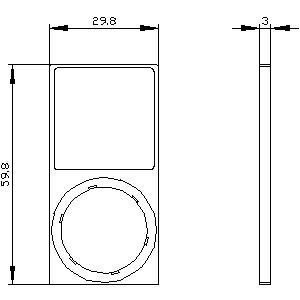 Siemens 3SU1900-0AQ10-0AA0 SIRIUS ACT 22mm Квадратный клей для установки этикетки для этикетки