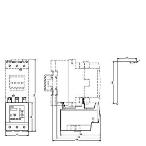 Siemens 3RU5146-4HB0 Реле перегрузки 80 100 A Размер S3 Класс 10 Реле с герметизированным напряжением