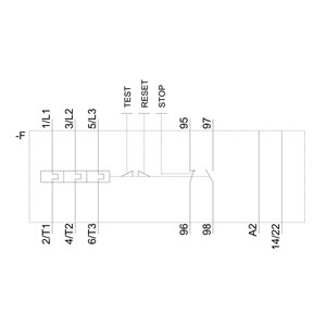 Siemens 3RU6116-1CB1 Реле перегрузки 11...16 A Размер S00 Класс 10 для автономного двигателя