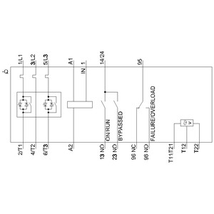 Siemens 3RW4027-2TB04 3RW40 Мягкий стартер размеры S0 с пружинными терминалами и обходом