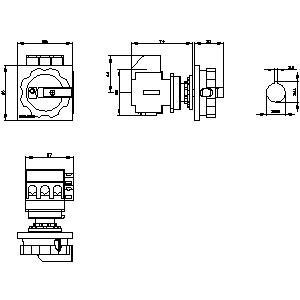 Siemens 3LD2154-1TP51 Основные устройства отключения переключателя для энергосберегающих решений