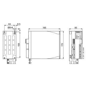 Siemens SINAMICS V90 Преобразователь LI 200 V PROFINET FSC 0,75 кВт драйвер 6SL3210-5FB10-8UF0