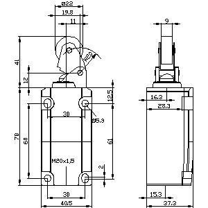 Высокофункциональный переключатель позиции Siemens 3SE5112-0CE01 с рычагом на роликах