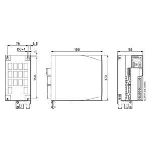 SINAMICS V90 Преобразователь LI 200 V PROFINET FSD 1,0 кВт Диспетчер частотного инвертора 6SL3210-5FB11-5UF0