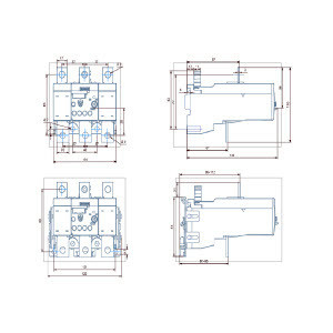 110.50 x 125.00 x 171.50MM 3RU5156-3LB2 Реле тепловой перегрузки для одиночного монтажа