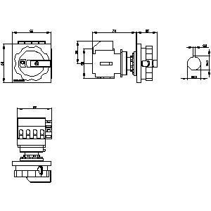 Siemens 3LD2054-1TP53 Основные устройства отключения переключателя для управления промышленной мощностью