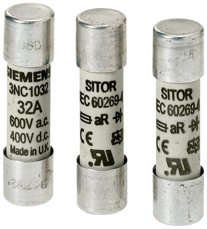 3NC1003 3A 600VAC/700VDC aR 10X38mm SITOR цилиндрическая предохранительная связь срывная способность низкая