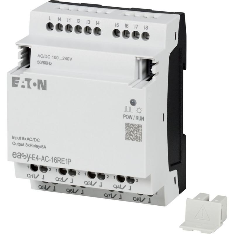 Теория EasyE4 CPU 8DI 4AI 4RO 12/24V DC или 24V AC Дисплей клавиатура Ethernet интерфейс