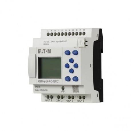 Миниатюрный EASY-E4-AC-12RC1 CPU 8DI4RO 100 240 V AC/DC с экрановым клавиатурой Ethernet интерфейс винтовой терминалом
