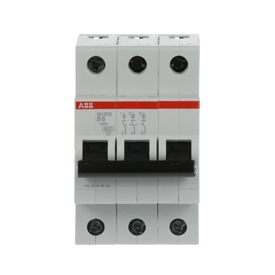 MCB SH203-B6 Миниатюрный выключатель частота Hz 50 Количество полюса 3 6 A