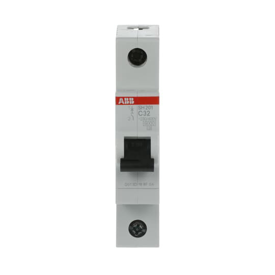 1P C 32A BCD кривой миниатюрный выключатель MCB SH201-C32 для электрической защиты