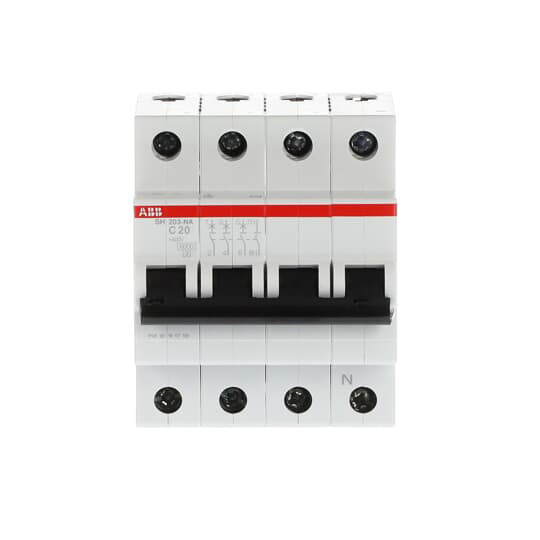 3 NP C 20A Разрывная способность MCB SH203-C20NA Миниатюрный выключатель для промышленности