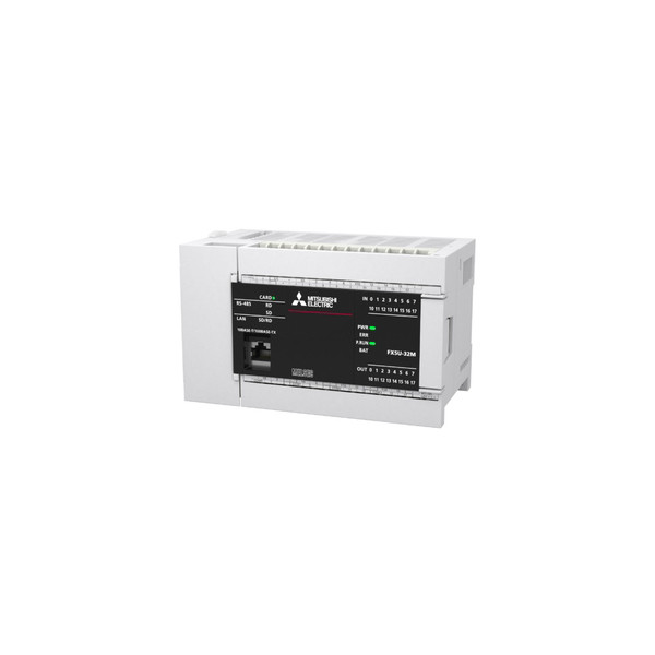 FX5U CPU DC 16 входов 16 выходов транзисторов 3xAnalog Eth RS-485 раковина Mitsubishi PLC