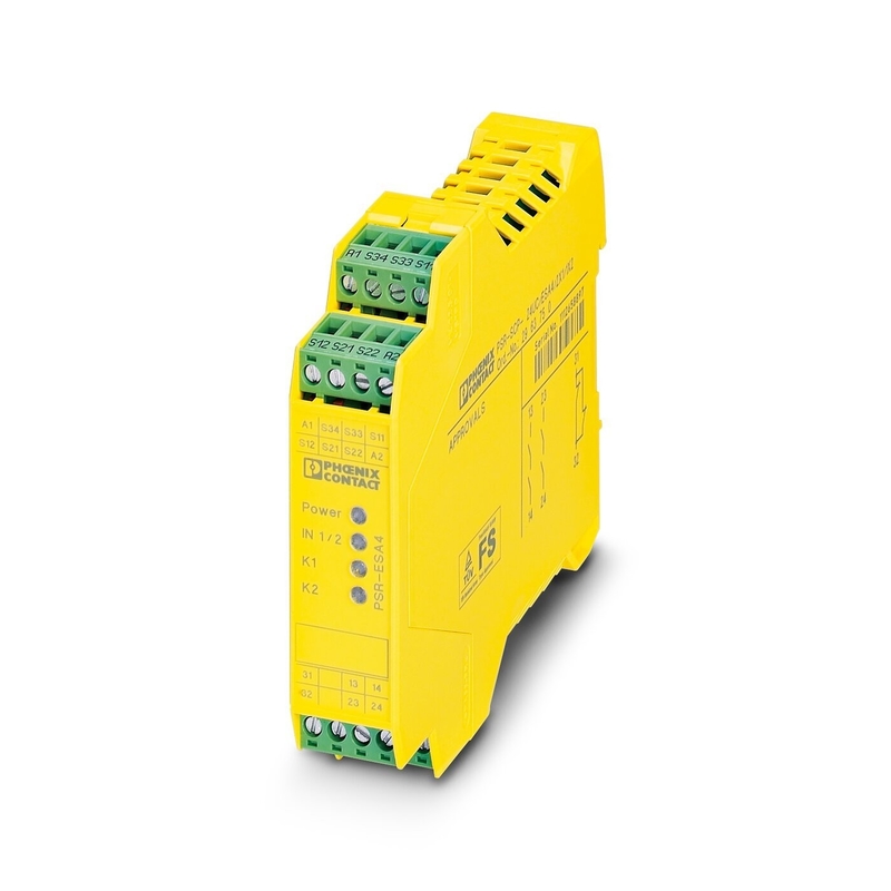Реле безопасности PSR-SPP-24UC/ESA4/2X1/1X2 для обеспечения безопасного и бесперебойного промышленных процессов