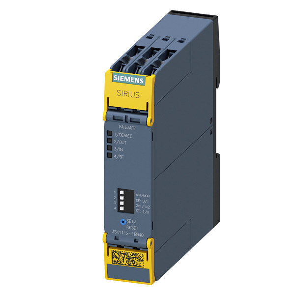 3SK1112-1BB40 Реле безопасности 3SK1 Базовый блок с винтовым терминалом и полупроводниковыми выходами