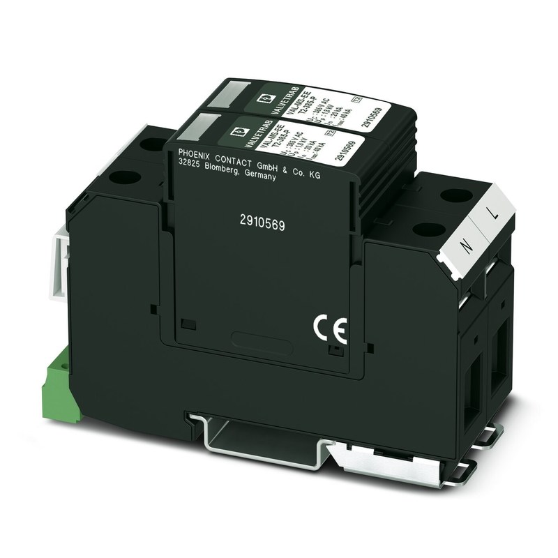 240V AC L-PE / N-PE защитник от перенапряжения для 2 полюсов VAL-MS-EE-T2-2 0-385-FM