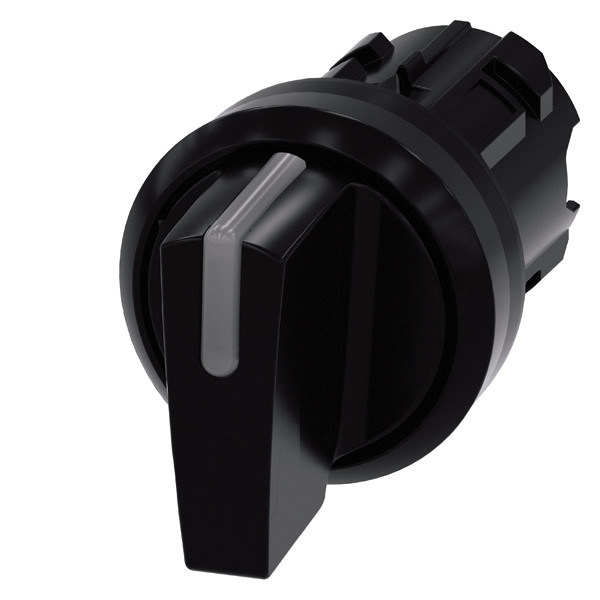 SIRIUS ACT Selector Switch 3 позиции Пластиковая короткая ручка 3SU1002-2BM10-0AA0 Черная