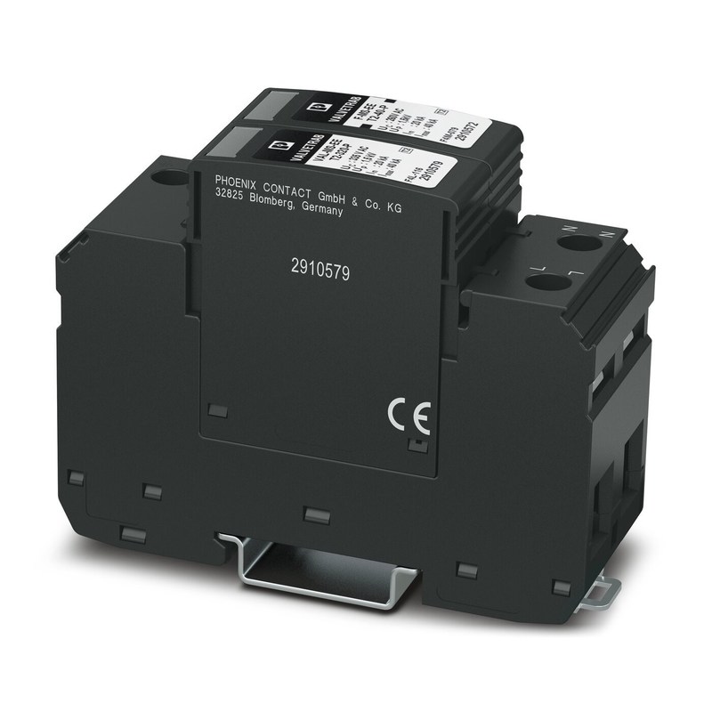 240V AC L-PE / N-PE Назначенный VAL-MS-EE-T2-1 1-320 Защитник от перенапряжения типа 2 с 3 полюсами