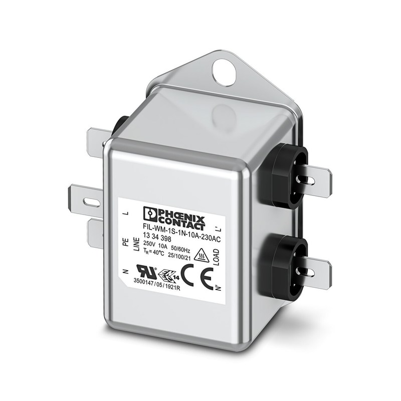 1334398 FIL-WM-1S-1N-10A-250V AC 50/60 Hz EMC фильтр для подавления электрического шума