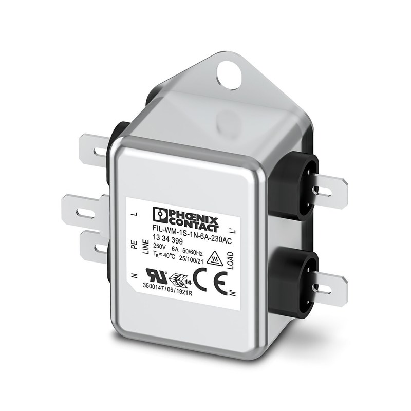 230AC EMC Filter FIL-WM-1S-1N-6A-50 Hz 60 Hz Назначенное напряжение AC Номинальная центральная частота